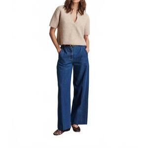 NEW LINE joni short sleeve sweater top in almond